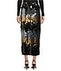 tyler boe Collins Paillette Sequin Straight Midi Skirt, Color:Multi - Image 2