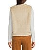 tyler boe Highland Crew Neck Patch Pocket Reversible Sherpa Sleeveless Vest, Color:Chestnut - Image 6