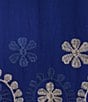 Color:Military Blue - Image 3 - Holly Split Round Neck Bell Sleeve Embroidered Tiered Shift Dress