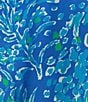 Color:Multi - Image 3 - Jules Silk Capri Flora Print Surplice V-Neck Side-Tie Wrap Front Asymmetrical Ruffle Hem Midi Dress
