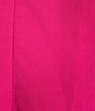 Color:Cabaret - Image 3 - Stella Linen Blend Mock Ruffle Neck Tie Back High-Low A-Line Dress