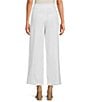 Color:White - Image 2 - Victoria Twill Woven Wide-Leg Ankle Pants