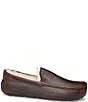 Color:Dark Spice - Image 1 - Men's Ascot Leather Slippers