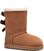 Color:Chestnut - Image 1 - Girls' Bailey Bow II Water Resistant Boots (Youth)
