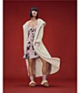UGG Aarti Hooded Plush Fleece Long Cozy Robe, Color:Cream - Image 5