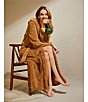 UGG Aarti Hooded Plush Fleece Long Cozy Robe, Color:Chestnut - Image 8