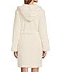 Color:Cream - Image 2 - UGG® Aarti Plush Hooded Cozy Sherpa Robe