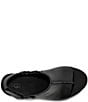 Color:Black - Image 5 - Abbot Leather Adjustable Slingback Platform Wedge Sandals