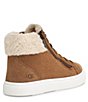 Color:Chestnut - Image 3 - UGG® Alameda Mid Zip Suede Sneakers