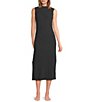 UGG Amara Cozy Knit Lite Sleeveless Mock Neck Lounge Dress - Image 6