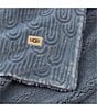 Color:Chambray Blue - Image 2 - Arch Plush Throw Blanket