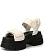 Color:Jasmine - Image 4 - Ashton Leather Ankle Strap Platform Sandals