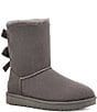 Color:Grey - Image 1 - Bailey Suede Bow II Water-Repellent Boots