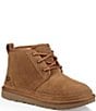 Color:Chestnut - Image 1 - Kids' Neumel II Water Resistant Suede Booties (Youth)