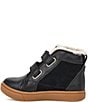 Color:Black - Image 4 - UGG® Boys' Rennon II Suede Leather Sneakers (Toddler)