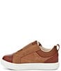 Color:Chestnut - Image 4 - UGG® Kids' Rennon Low Suede Leather Sneakers (Infant)