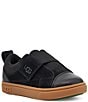 Color:Black - Image 1 - UGG® Kids' Rennon Low Suede Leather Sneakers (Toddler)