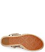 Color:Pale Gold Metallic - Image 6 - UGG® Careena Leather Platform Wedge Espadrille Sandals