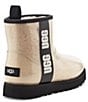 Color:Natural/Black - Image 3 - UGG® Classic Clear Mini Waterproof Cold Weather Boots