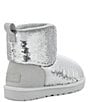 Color:Silver - Image 3 - Classic Mini Mirror Ball Sequin Cold Weather Booties