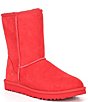 Color:Samba Red - Image 1 - UGG® Classic Short II Suede Water-Repellent Cold Weather Boots