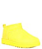 Color:Canary - Image 1 - UGG® Classic Ultra Mini Water-Resistant Cold Weather Booties