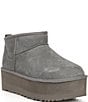 UGG Classic Ultra Mini Platform Suede Booties - Image 1