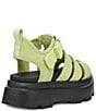 Color:Caterpillar - Image 3 - Cora Nubuck Suede Chunky Platform Fisherman Sandals
