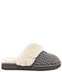 Color:Charcoal - Image 2 - Cozy Knit Slippers