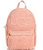 Color:Pink Opal - Image 1 - Dannie II Sheepskin Mini Backpack