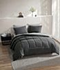 UGG Devon Reversible Quilted Comforter Mini Set, Color:Charcoal - Image 3