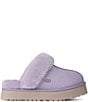 UGG Disquette Suede Fur Platform Slippers - Image 3