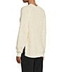 Color:Plaster - Image 4 - UGG® Dreeann Plush Fleece Wool Blend V-Neck Long Sleeve Pullover