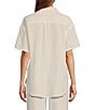 UGG Embrook Cotton Gauze Chest Pocket Button-Front Notch Collar Coordinating Lounge Top, Color:Nimbus - Image 2