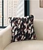 UGG Everett Faux Fur Cow Print Decorative Accent Pillow - Image 1