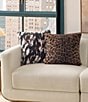 UGG Everett Faux Fur Cow Print Decorative Accent Pillow - Image 6