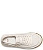 Color:White - Image 5 - EZ-Duzzit Lace Suede Knit Platform Sneakers
