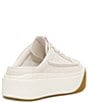 Color:White - Image 3 - EZ-Duzzit Suede Knit Platform Sneaker Mules