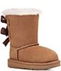 Color:Chestnut - Image 1 - Girls' Bailey Bow II Water Resistant Boots (Infant)