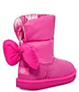 Color:Rock Rose - Image 3 - UGG® Girls' Bailey Bow Maxi Wavelength Cold Weather Boots (Youth)