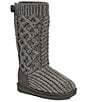 Color:Grey - Image 1 - Girls' Classic Cardi Cabled Knit Boots (Infant)