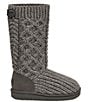 Color:Grey - Image 2 - Girls' Classic Cardi Cabled Knit Boots (Infant)