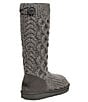 Color:Grey - Image 3 - Girls' Classic Cardi Cabled Knit Boots (Youth)
