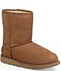 Color:Chestnut - Image 1 - UGG® Kids' Classic Short II Waterproof Cold Weather Boots (Youth)