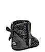 Color:Black - Image 3 - Girls' Jesse Bow II Gel Hearts Bootie Crib Shoes (Infant)