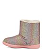 Color:Metallic Rainbow - Image 4 - UGG® Girls' Keelan Glitter Boot Crib Shoes (Infant)