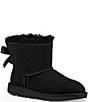 Color:Black - Image 1 - Girls' Mini Bailey Bow II Water Resistant Boots (Infant)