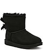 Color:Black - Image 1 - Girls' Mini Bailey Bow II Water Resistant Boots (Toddler)