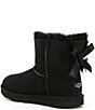 Color:Black - Image 3 - Girls' Mini Bailey Bow II Water Resistant Boots (Youth)