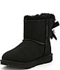 Color:Black - Image 4 - Girls' Mini Bailey Bow II Water Resistant Boots (Youth)